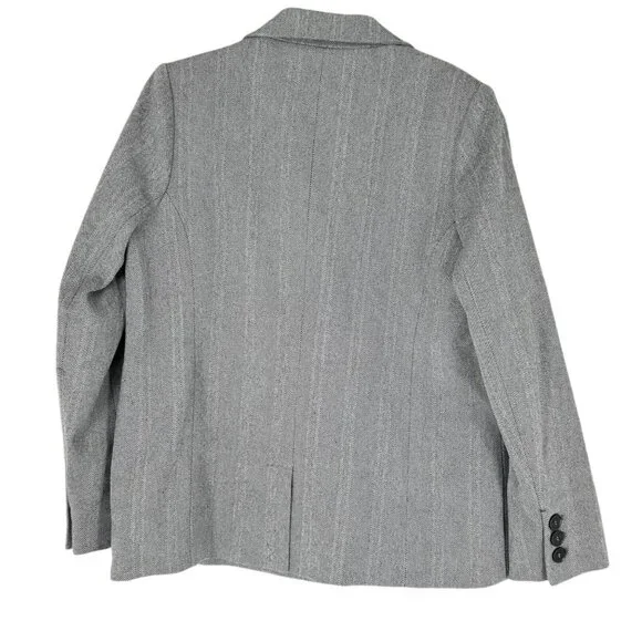 NWT Anine Bing Becky Double Breasted Herringbone Blazer Jacket - Picture 4 of 9